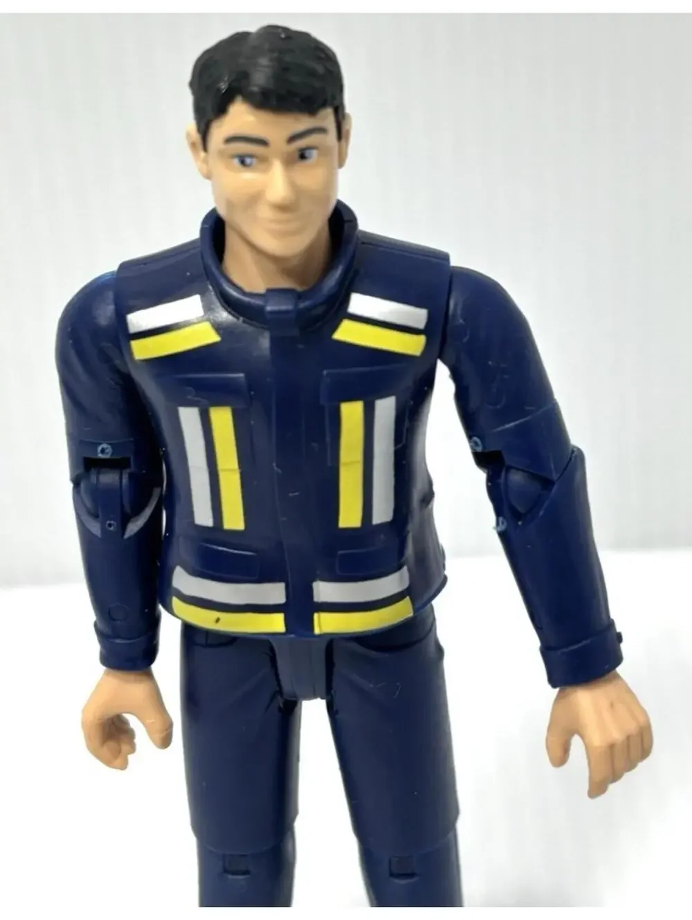 Bruder bworld Action Figure Blue Jacket Technician Worker Toy Germany  GUC